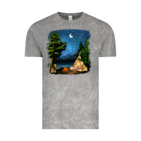 Cloud Rock Night Glamping Camp With Wine Vintage Tee - BundleAndBundleShop