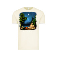 Vintage Arctic Night Glamping Camp With Wine Vintage Tee - BundleAndBundleShop