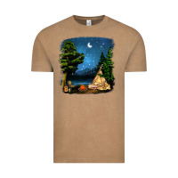 Vintage Coffee Night Glamping Camp With Wine Vintage Tee - BundleAndBundleShop