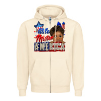 Sandshell little mister america black boy Zipper Hoodie - CowGirlArtShop