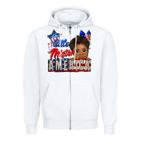 White little mister america black boy Zipper Hoodie - CowGirlArtShop