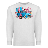 Oatmeal Heather American truck gnomes Premium Sweatshirt - FaDigitalArtStudio