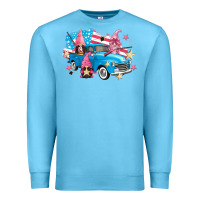 Ocean Blue American truck gnomes Premium Sweatshirt - FaDigitalArtStudio