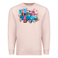 Pale Pink American truck gnomes Premium Sweatshirt - FaDigitalArtStudio