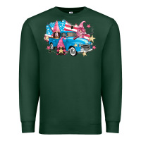 Sports Green American truck gnomes Premium Sweatshirt - FaDigitalArtStudio