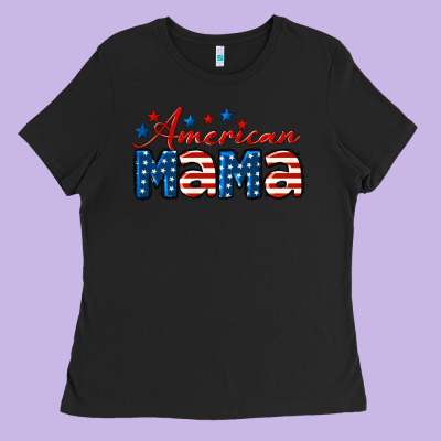 American Mama Ladies Tee Designed By Lillyallendesigns