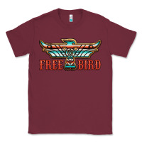 Burgundy thunderbird free bird Classic Tee - JahusDesignShop