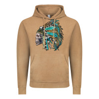 Vintage Camel western indian headdress with skull Vintage Hoodie - RanaPortraitStore