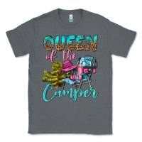 Charcoal Heather Queen Of The Camper Classic Tee - BundleAndBundleShop