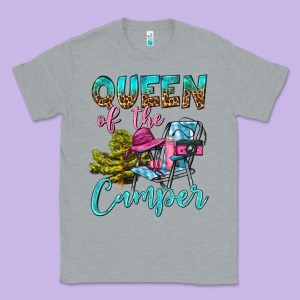 Queen Of The Camper Classic Tee Designed By Bundleandbundleshop
