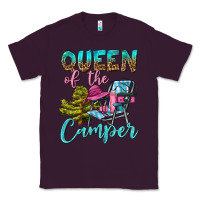 Plum Queen Of The Camper Classic Tee - BundleAndBundleShop