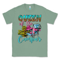 Sage Queen Of The Camper Classic Tee - BundleAndBundleShop