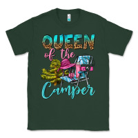 Sports Green Queen Of The Camper Classic Tee - BundleAndBundleShop