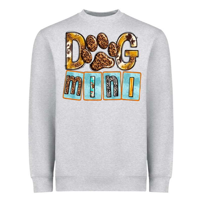 Dog Mini With Paw Heavyweight Sweatshirt by texasbilliewilder | Teevron