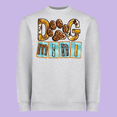 Dog Mini With Paw Heavyweight Sweatshirt Designed By Texasbilliewilder