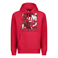 Cardinal Summer Vibes Brown White Cowhide Premium Hoodie - CowCowDesign