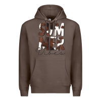 Coffee Summer Vibes Brown White Cowhide Premium Hoodie - CowCowDesign