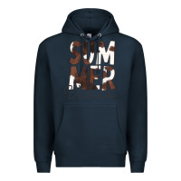 Navy Summer Vibes Brown White Cowhide Premium Hoodie - CowCowDesign