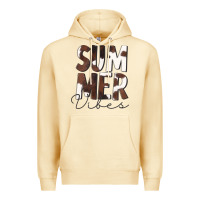 Pina Colada Summer Vibes Brown White Cowhide Premium Hoodie - CowCowDesign