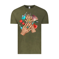 Western Nail Art With Nail Material Bbs Vintage Tee | Teevron