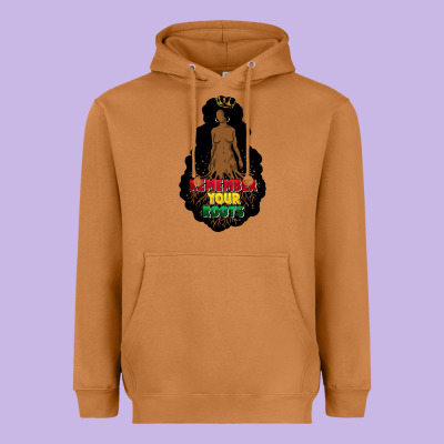Remember Your Roots Heavyweight Hoodie Designed By Fadigitalartstudio