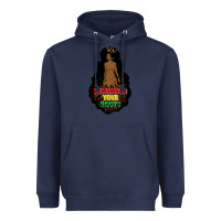 Navy Remember your roots Heavyweight Hoodie - FaDigitalArtStudio