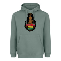 Sage Remember your roots Heavyweight Hoodie - FaDigitalArtStudio