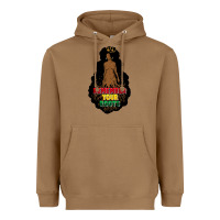 Toasted Coconut Remember your roots Heavyweight Hoodie - FaDigitalArtStudio