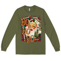 Army Green Ho Ho Ho Santa Long Sleeve Tee - Bettercallsaul
