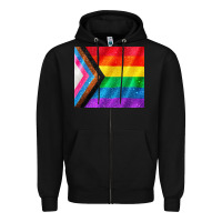 Black Pride flag Zipper Hoodie - CowGirlArtShop