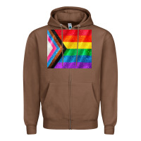 Chestnut Pride flag Zipper Hoodie - CowGirlArtShop
