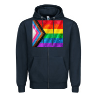 Navy Pride flag Zipper Hoodie - CowGirlArtShop