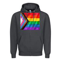 Smoke Pride flag Zipper Hoodie - CowGirlArtShop