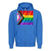 True Royal Pride flag Zipper Hoodie - CowGirlArtShop