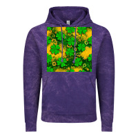 Cloud Purple St. Patricks clover pattern digital paper Vintage Hoodie - BundleAndBundleShop