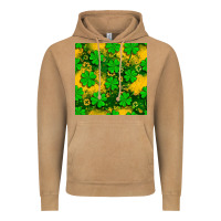 Vintage Camel St. Patricks clover pattern digital paper Vintage Hoodie - BundleAndBundleShop