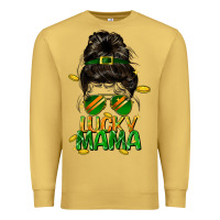 Antique Gold lucky mama St. Patricks Day Premium Sweatshirt - FaDigitalArtStudio