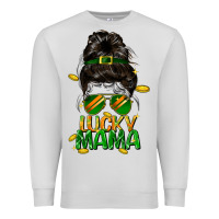 Dove Grey lucky mama St. Patricks Day Premium Sweatshirt - FaDigitalArtStudio