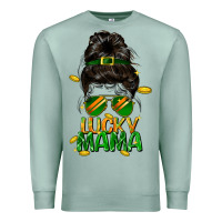 Seafoam lucky mama St. Patricks Day Premium Sweatshirt - FaDigitalArtStudio