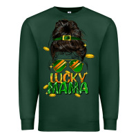Sports Green lucky mama St. Patricks Day Premium Sweatshirt - FaDigitalArtStudio