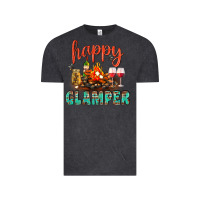 Vintage Black Happy Glamper Camp Vintage Tee - BundleAndBundleShop
