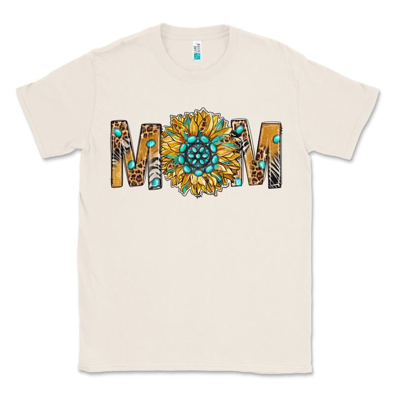Western Mom With Gemstone And Sunflower Classic Tee by BundleAndBundleShop | Teevron