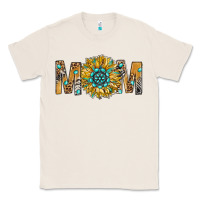 Natural Western Mom With Gemstone And Sunflower Classic Tee - BundleAndBundleShop