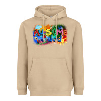 Mushroom Au-some dad Autism Heavyweight Hoodie - FaDigitalArtStudio