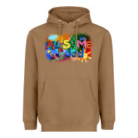 Toasted Coconut Au-some dad Autism Heavyweight Hoodie - FaDigitalArtStudio