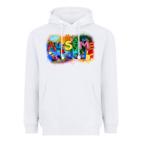 White Au-some dad Autism Heavyweight Hoodie - FaDigitalArtStudio