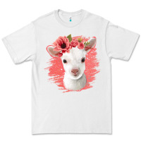 White floral baby goat Premium Tee - Jasminsmagicworld