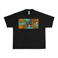 Black give thanks license plate Urban Heavy Tee - BundleAndBundleShop