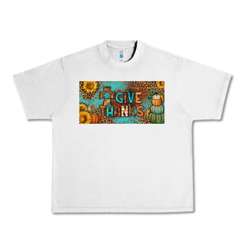 Give Thanks License Plate Urban Heavy Tee by BundleAndBundleShop | Teevron