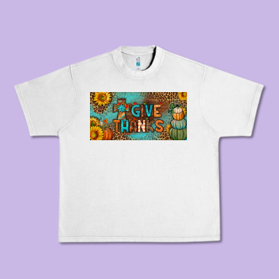 Give Thanks License Plate Urban Heavy Tee Designed By Bundleandbundleshop